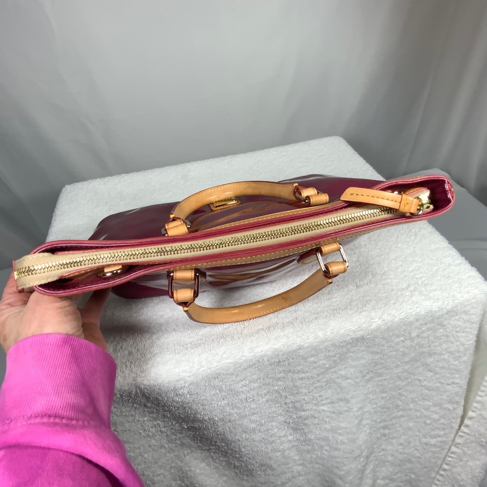 Dooney & Bourke Pink Patent Leather Satchel Bag - Picture 5 of 16
